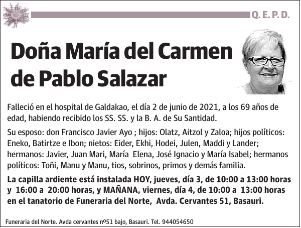 María del Carmen de Pablo Salazar