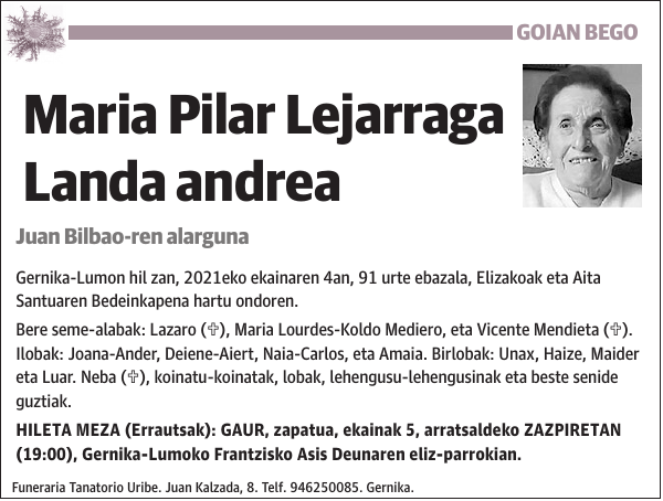 Maria Pilar Lejarraga Landa