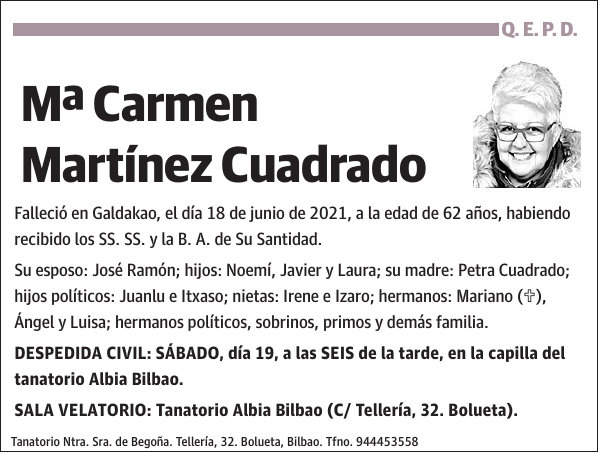 Mª Carmen Martínez Cuadrado