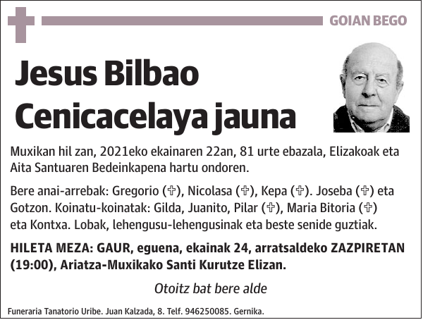 Jesus Bilbao Cenicacelaya
