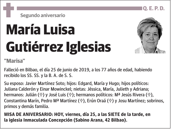 María Luisa Gutiérrez Iglesias