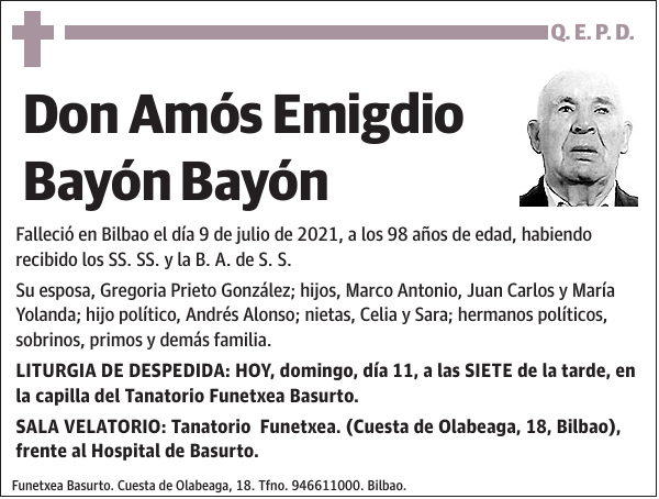 Amós Emigdio Bayón Bayón