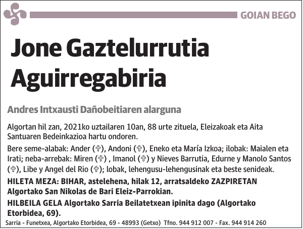 Jone Gaztelurrutia Aguirregabiria