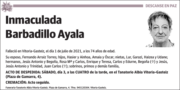 Inmaculada Barbadillo Ayala