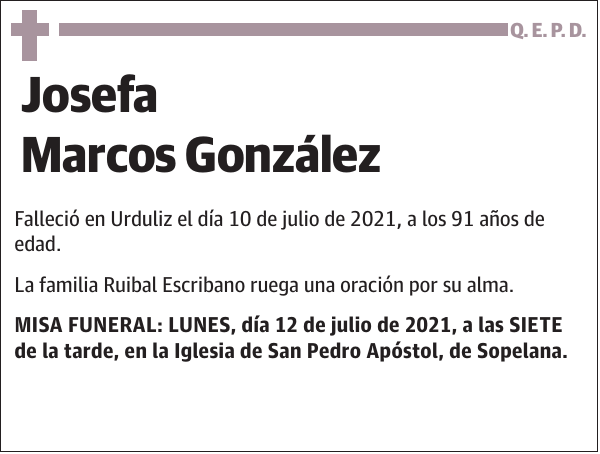 Josefa Marcos González