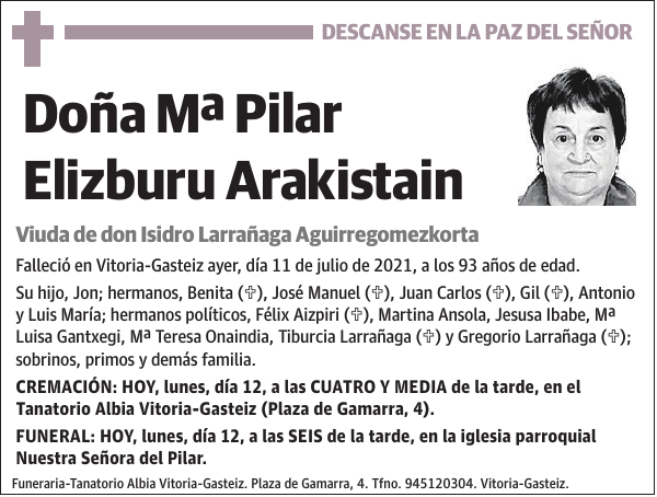 Mª Pilar Elizburu Arakistain