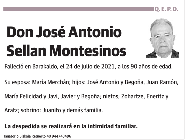 José Antonio Sellan Montesinos