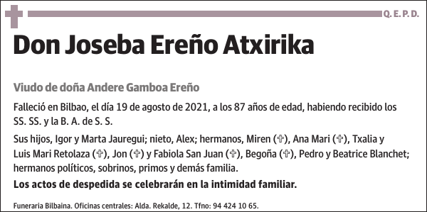 Joseba Ereño Atxirika