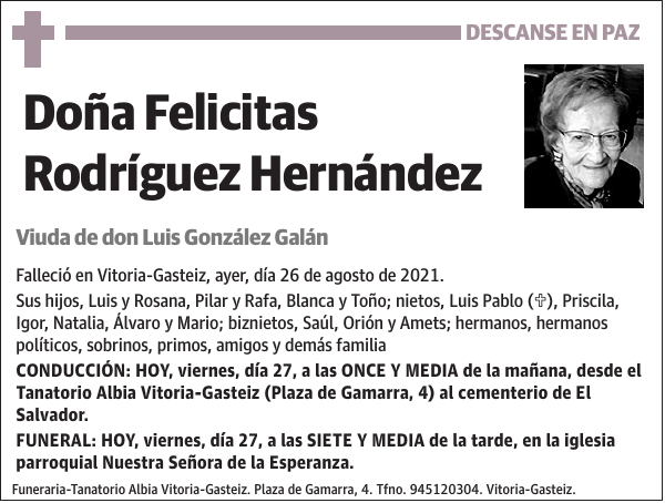Felicitas Rodríguez Hernández