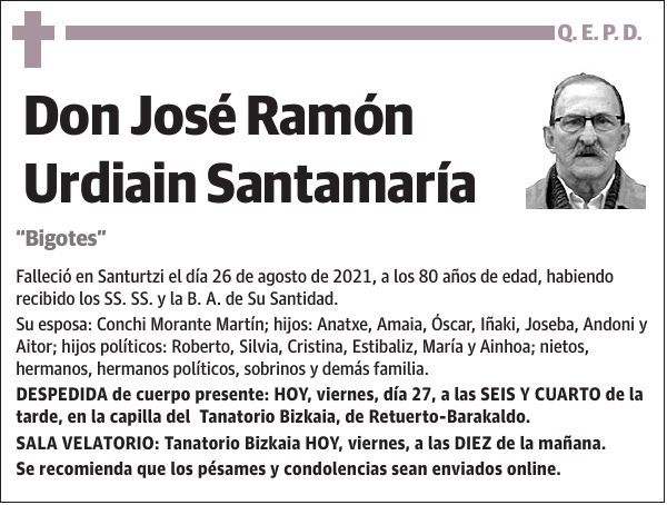 José Ramón Urdiain Santamaría