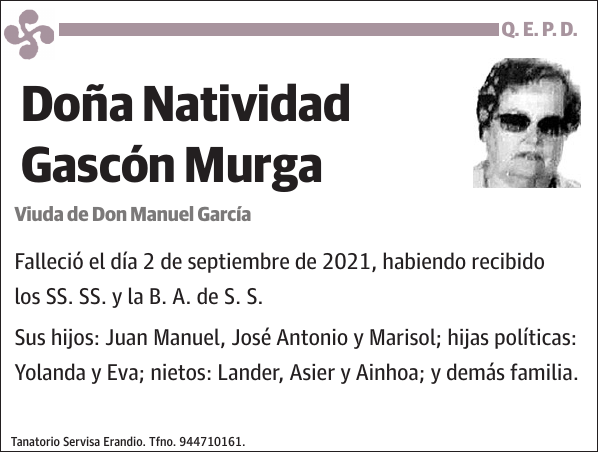Natividad Gascón Murga
