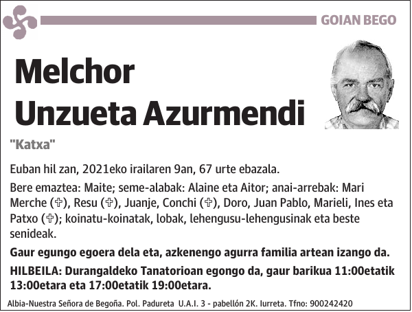 Melchor Unzueta Azurmendi