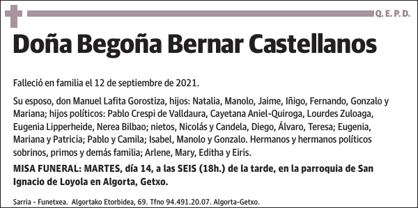 Begoña Bernar Castellanos