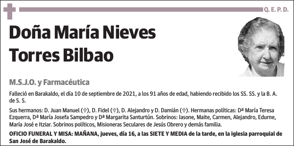 María Nieves Torres Bilbao
