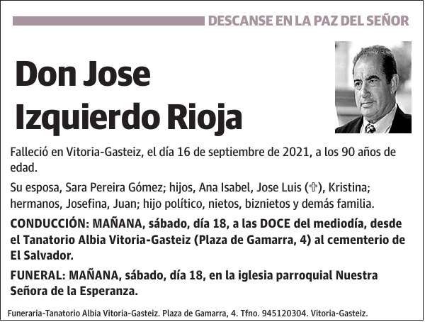 Jose Izquierdo Rioja