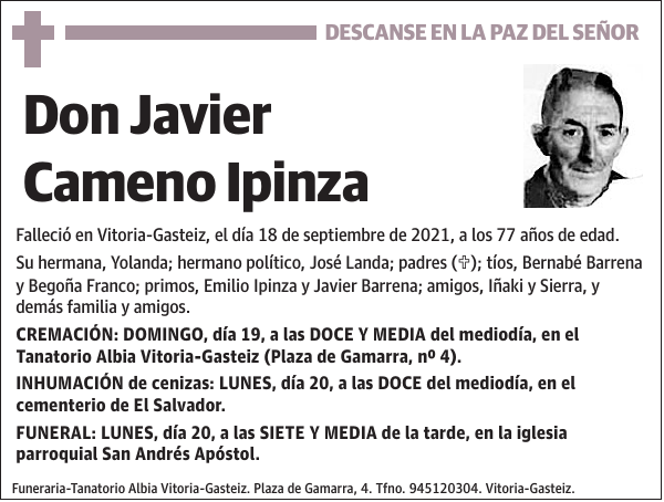 Javier Cameno Ipinza