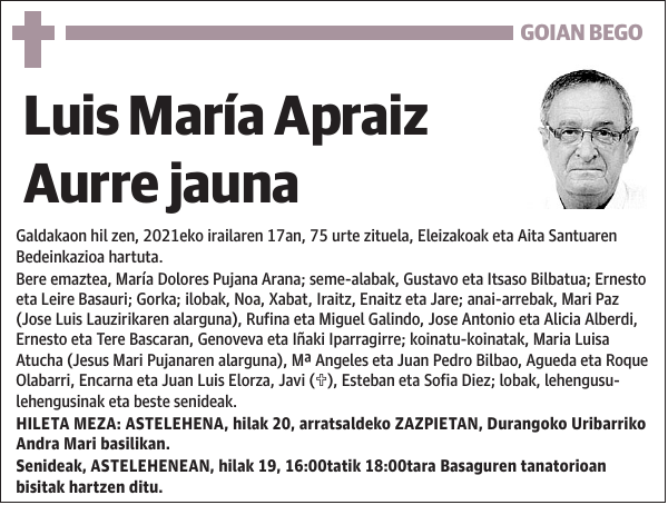 Luis María Apraiz Aurre