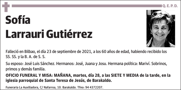 Sofía Larrauri Gutiérrez
