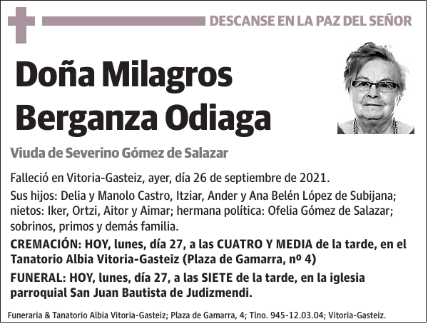 Milagros Berganza Odiaga
