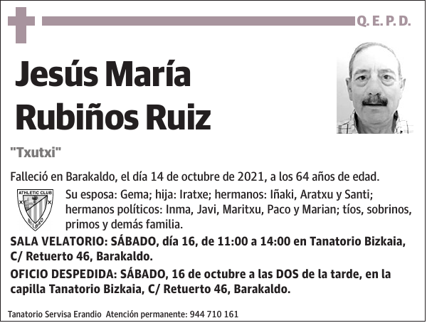 Jesús María Rubiños Ruiz