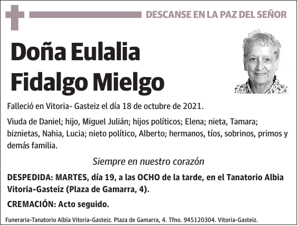 Eulalia Fidalgo Mielgo