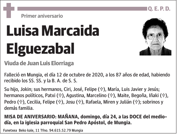 Luisa Marcaida Elguezabal