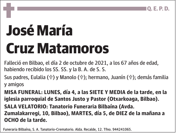 José María Cruz Matamoros