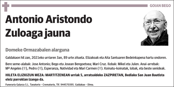 Antonio Aristondo Zuloaga