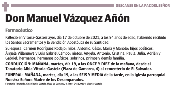 Manuel Vázquez Añón