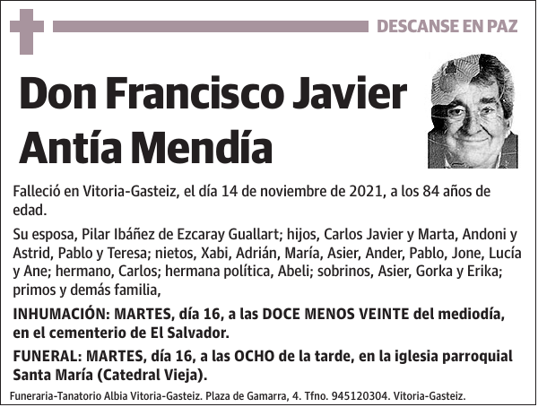 Francisco Javier Antía Mendía