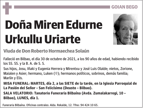 Miren Edurne Urkullu Uriarte