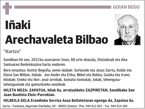 Iñaki Arechavaleta Bilbao