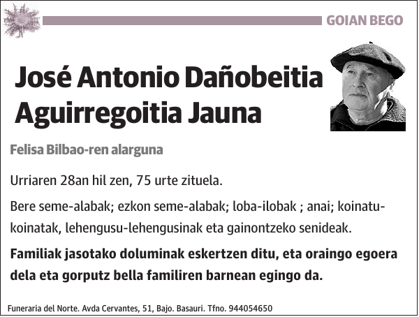 José Antonio Dañobeitia Aguirregoitia