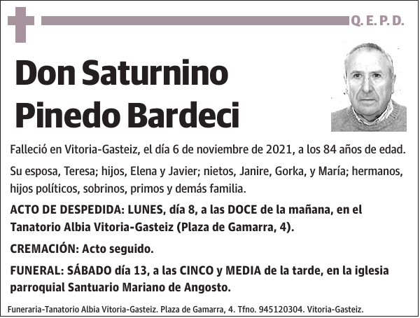 Saturnino Pinedo Bardeci