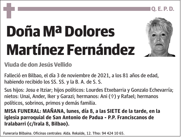 Mª Dolores Martínez Fernández