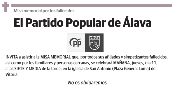 El Partido Popular de Álava