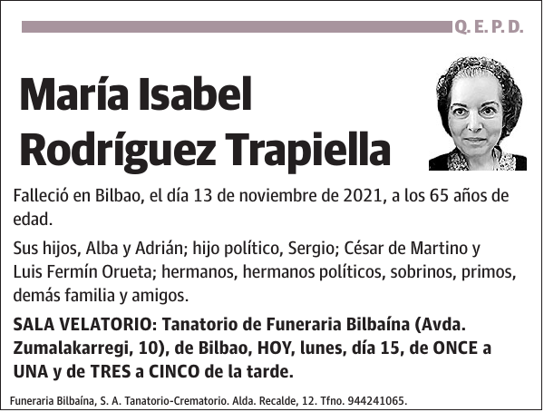 María Isabel Rodríguez Trapiella