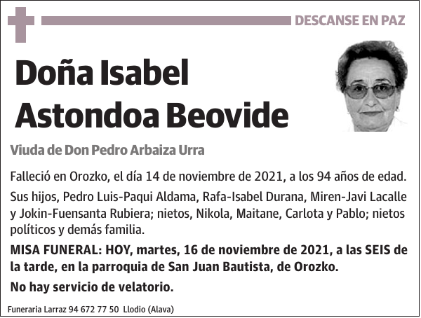 Isabel Astondoa Beovide