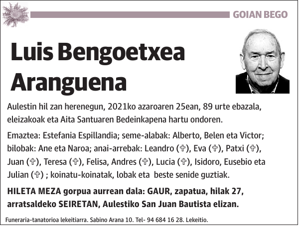 Luis Bengoetxea Aranguena