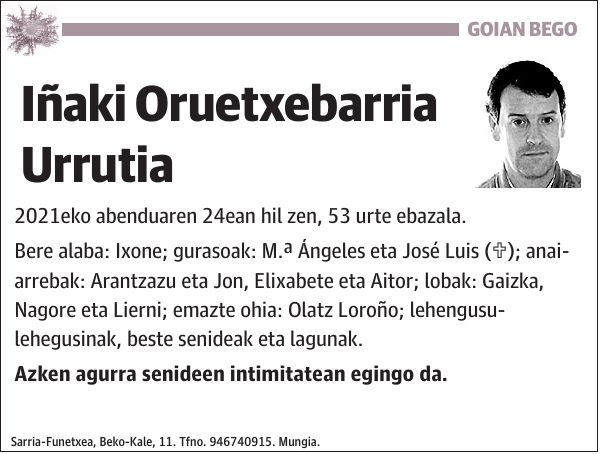 Iñaki Oruetxebarria Urrutia