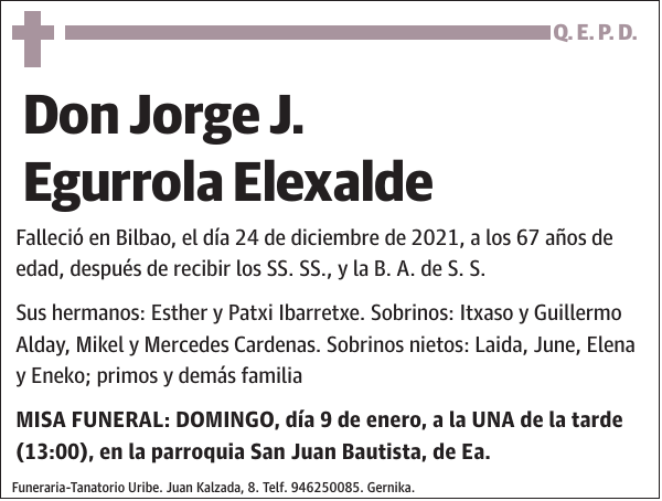 Jorge J. Egurrola Elexalde