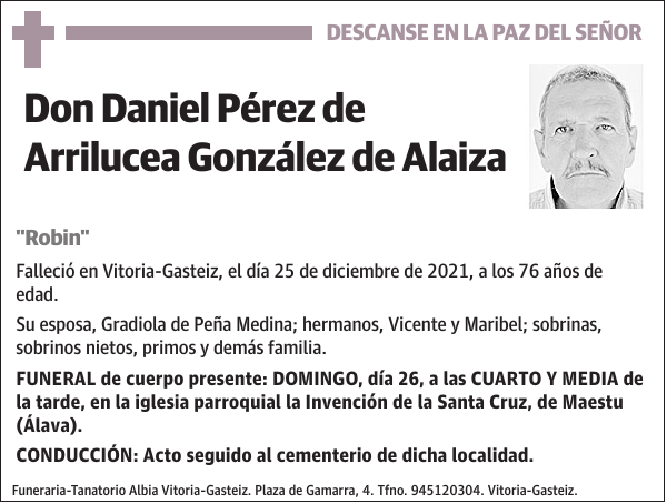 Daniel Pérez de Arrilucea González de Alaiza