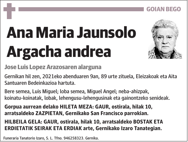 Ana Maria Jaunsolo Argacha