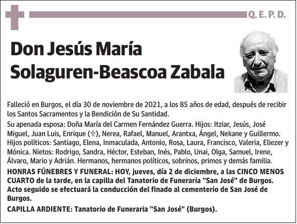 Jesús María Solaguren-Beascoa Zabala