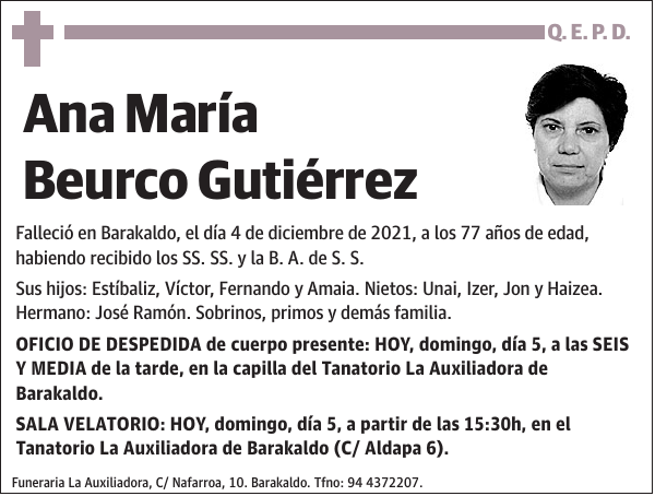 Ana María Beurco Gutiérrez