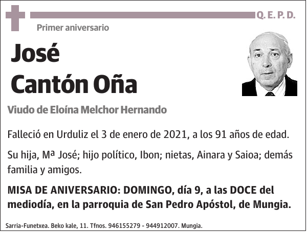 José Cantón Oña