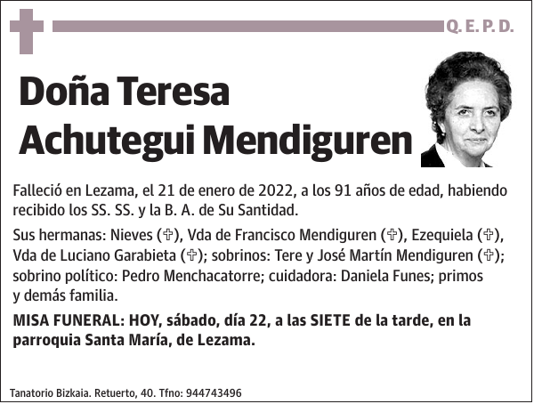 Teresa Achutegui Mendiguren