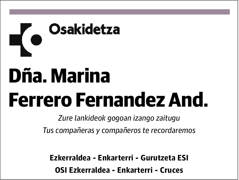 Marina Ferrero Fernandez