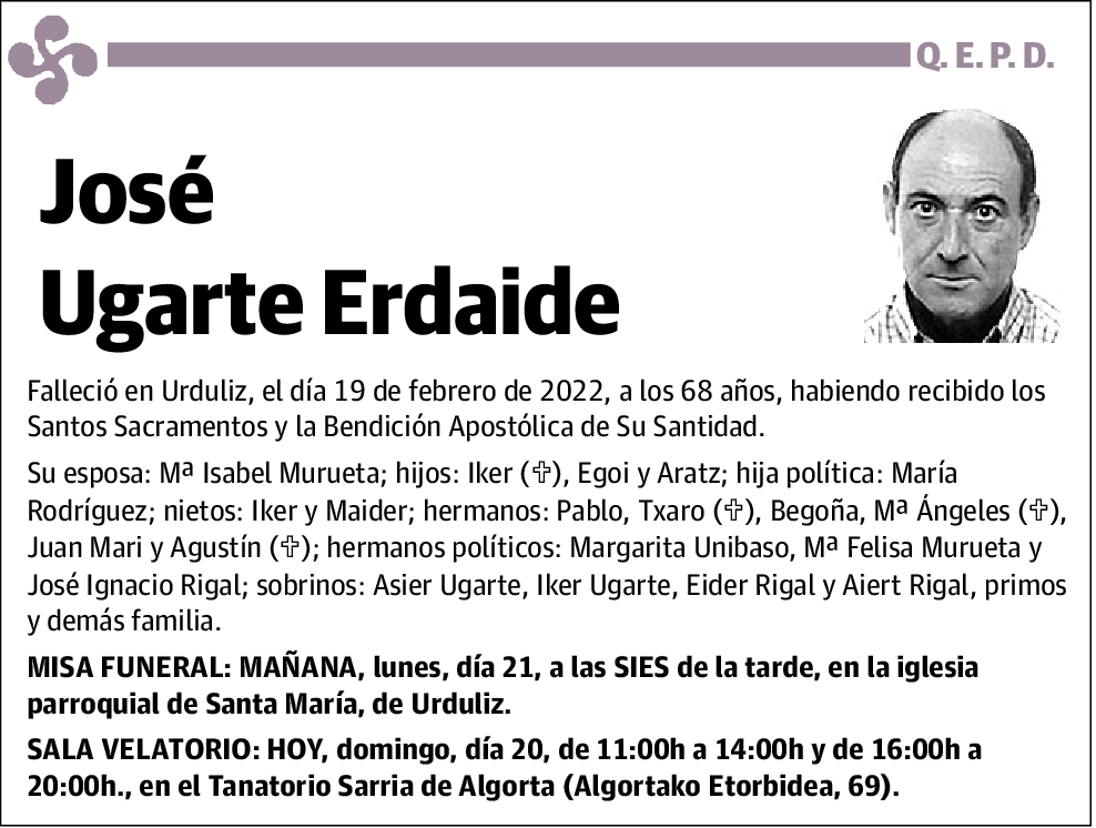 José Ugarte Erdaide