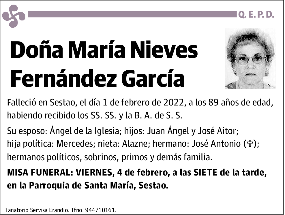 María Nieves Fernández García